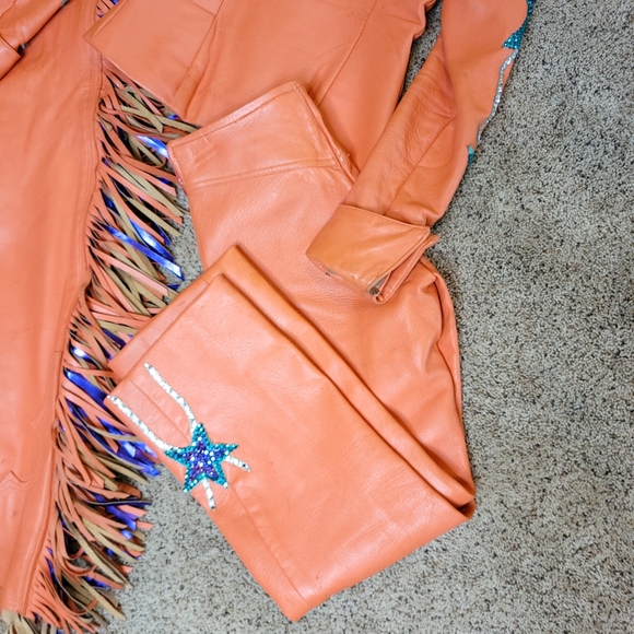 SOLD 4 piece horse show jacket chaps pants. - Picture 16 of 16